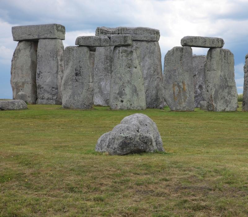 Famous Stonehenge prehistoric monument in England